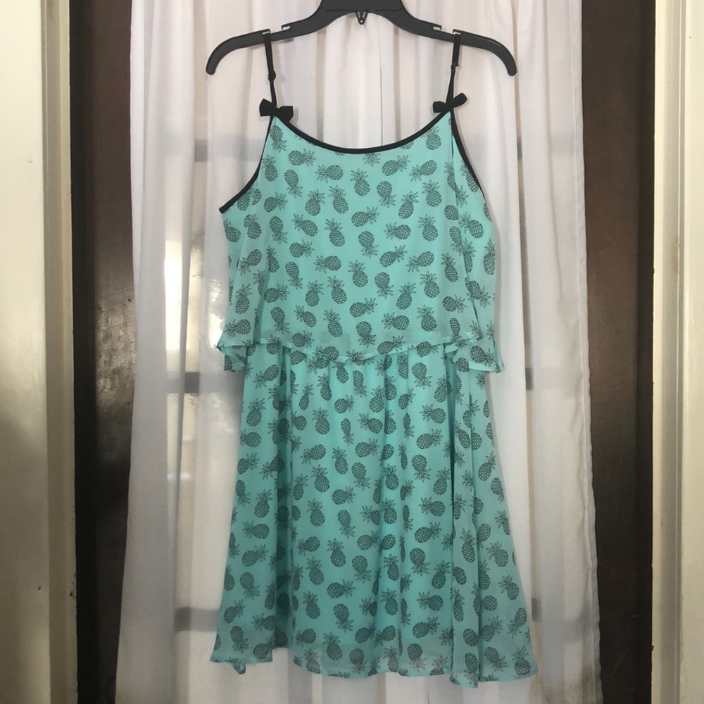 Tiered pineapple dress